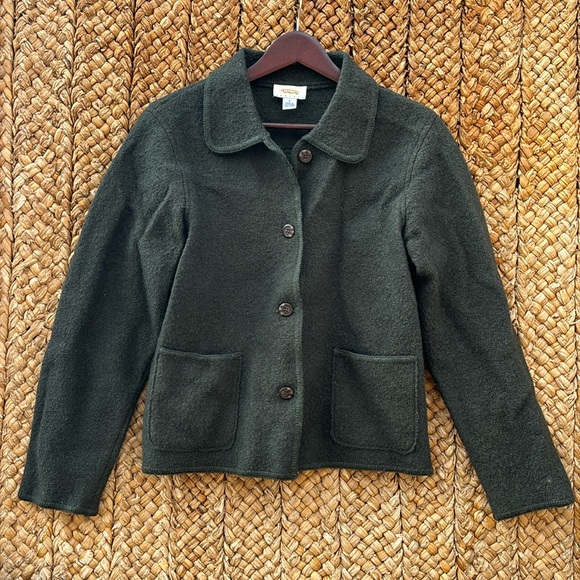 Talbots wool button up sweater - Picture 1 of 7